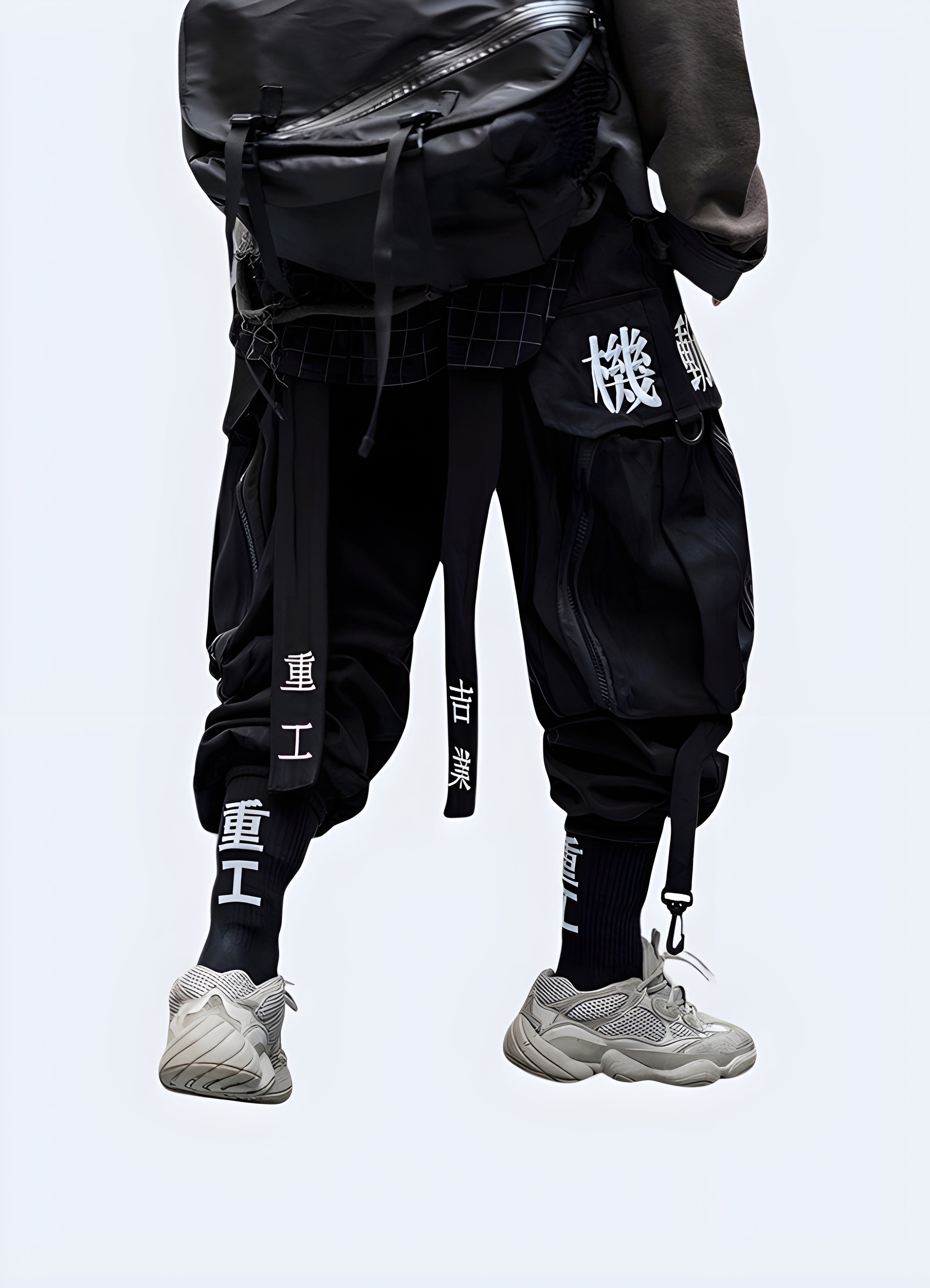 Ninja-inspired shinobi pants with secure pockets.